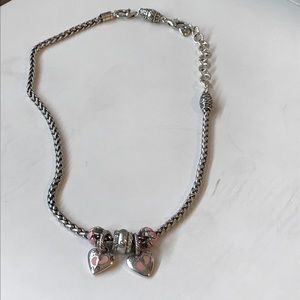 Authentic Brighton Necklace with five charms